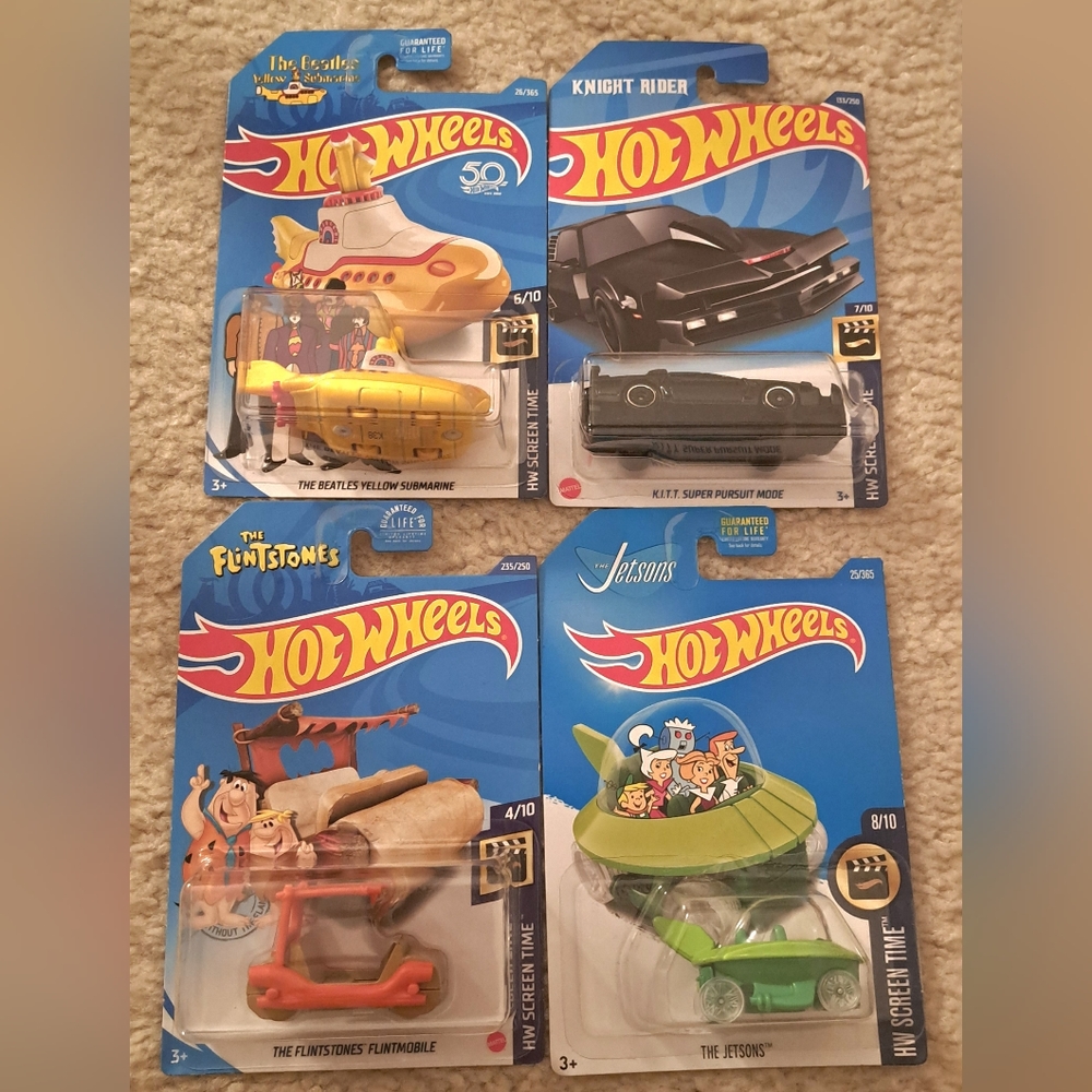 Hot Wheels Screen Time Lot Of 4